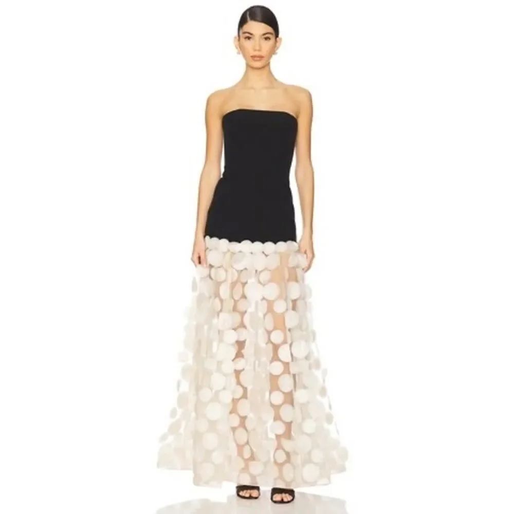 Bronx and Banco Harper Two-Tone Strapless Gown US4 - Picture 3 of 13
